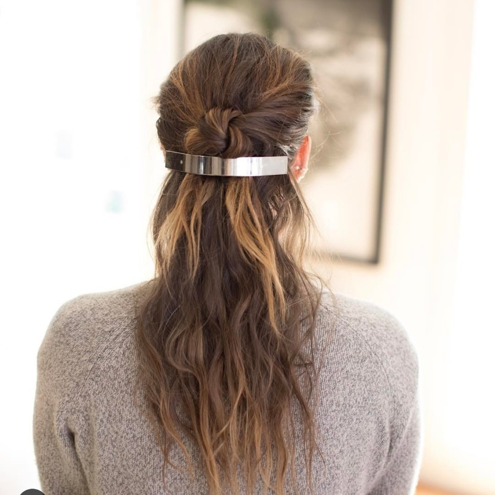 JENNI KAYNE LARGE GOLD STATEMENT BARRETT HAIR CLIP
